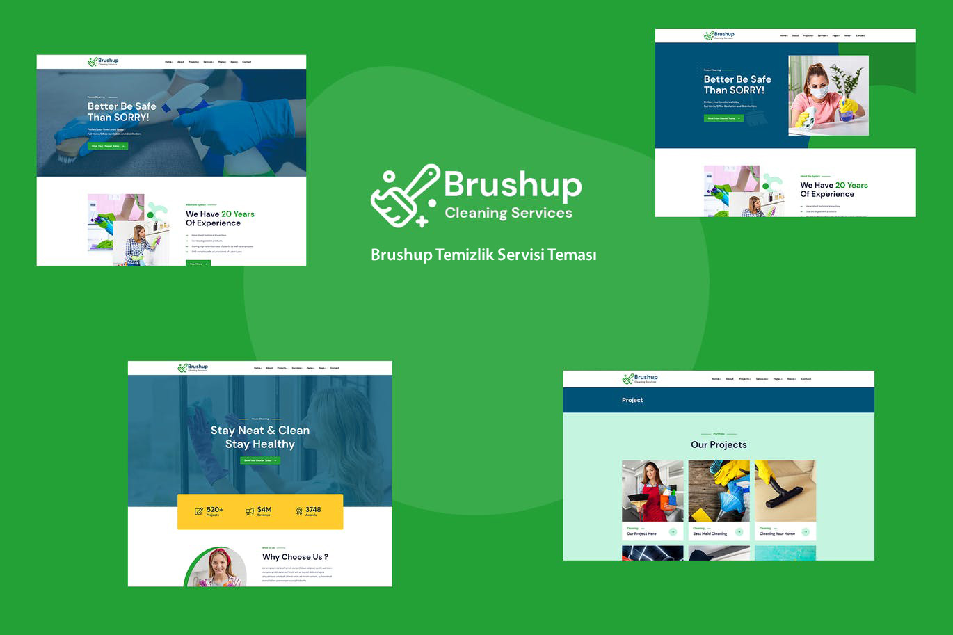 Brushup Temizlik Servisi Teması