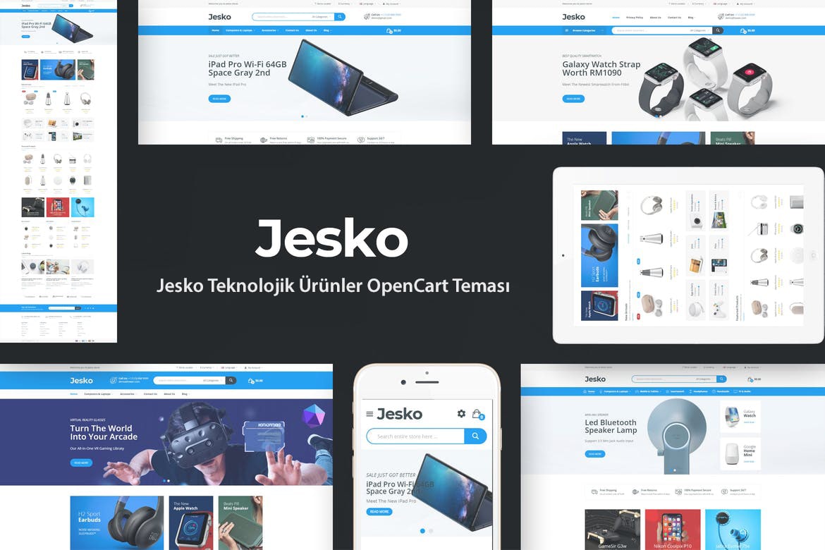 jesko teknoloji opencart teması