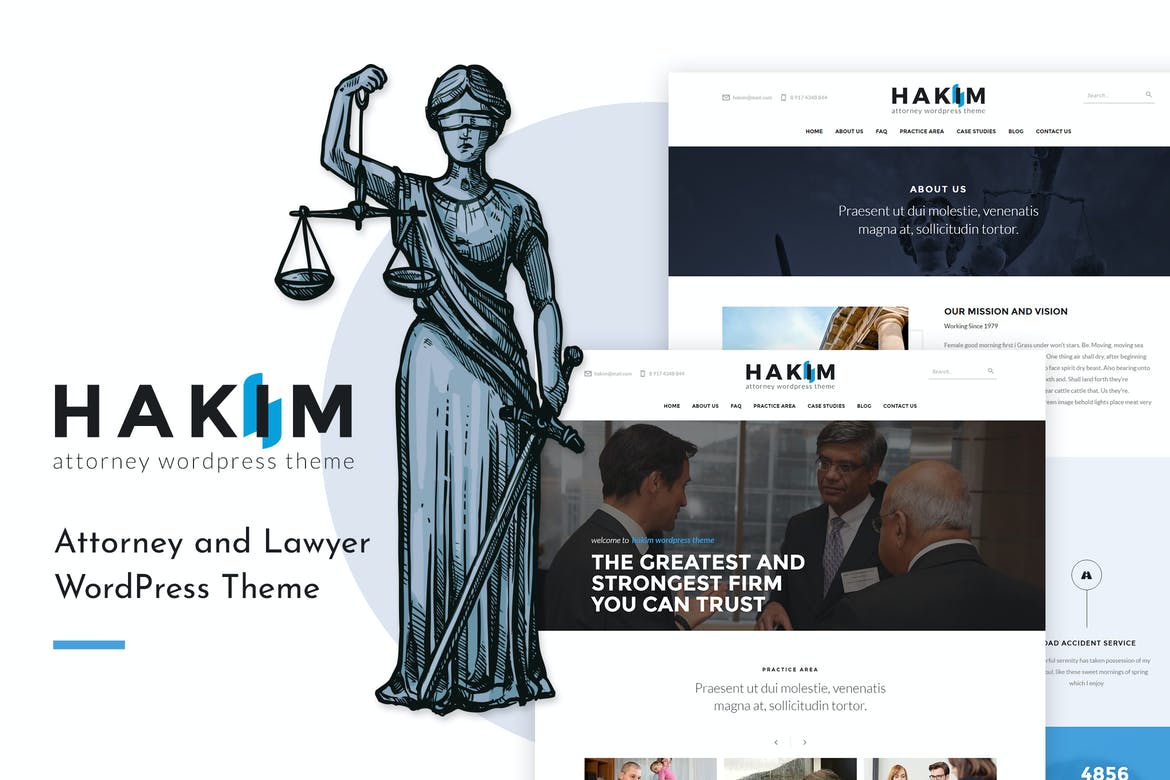 Hakim WordPress Avukat Teması