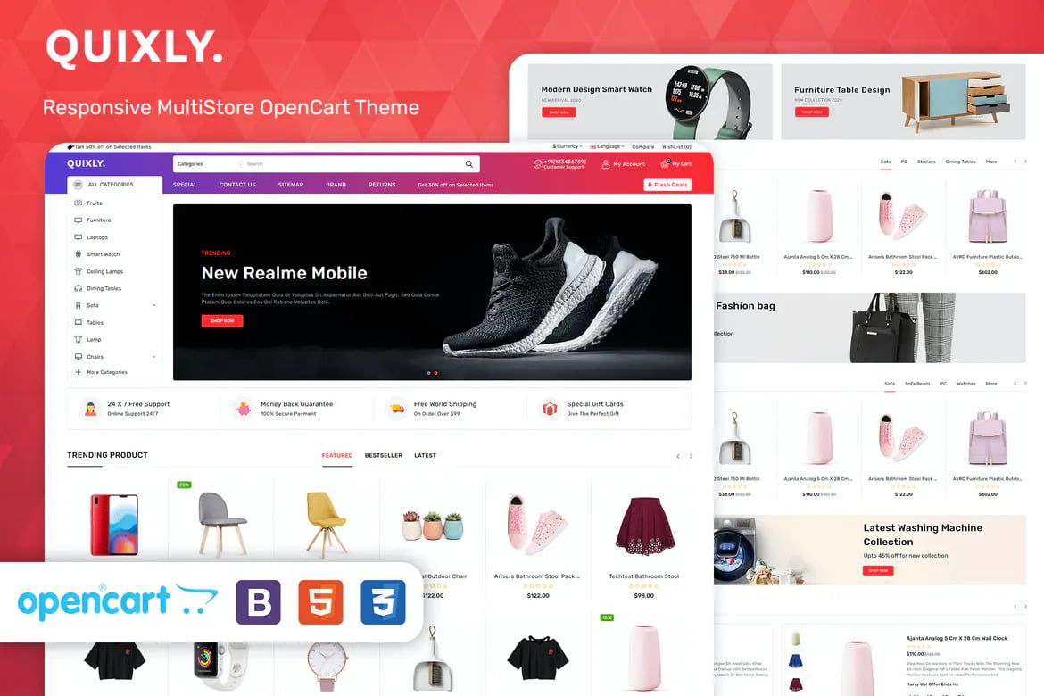 Quixly Opencart Teması