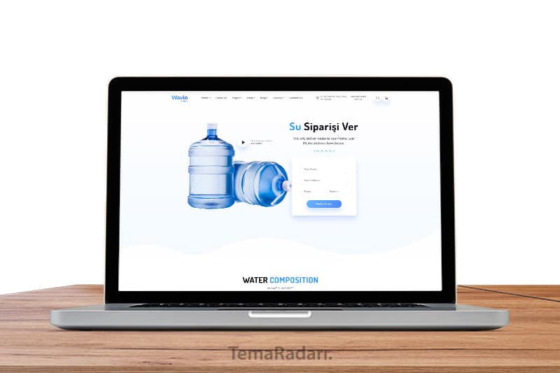 wordpress su sipariş teması